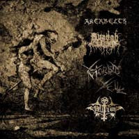 Akerbeltz / Avangh Dhür / Morbid Yell / Hellthrone (2) : Split (LP)
