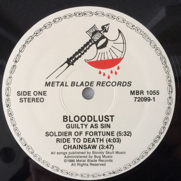 Bloodlust : Guilty As Sin (LP, Album)