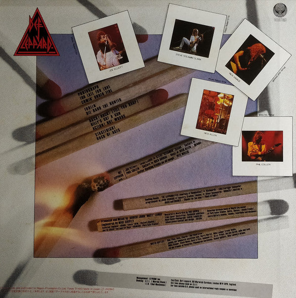 Def Leppard : Pyromania (LP, Album, Yel)