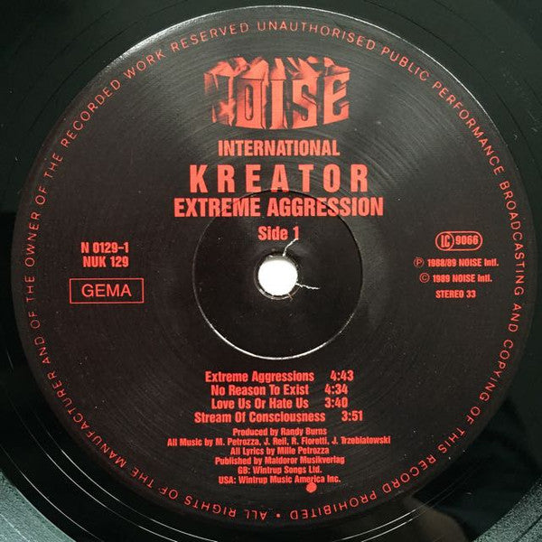 Kreator : Extreme Aggression (LP, Album)