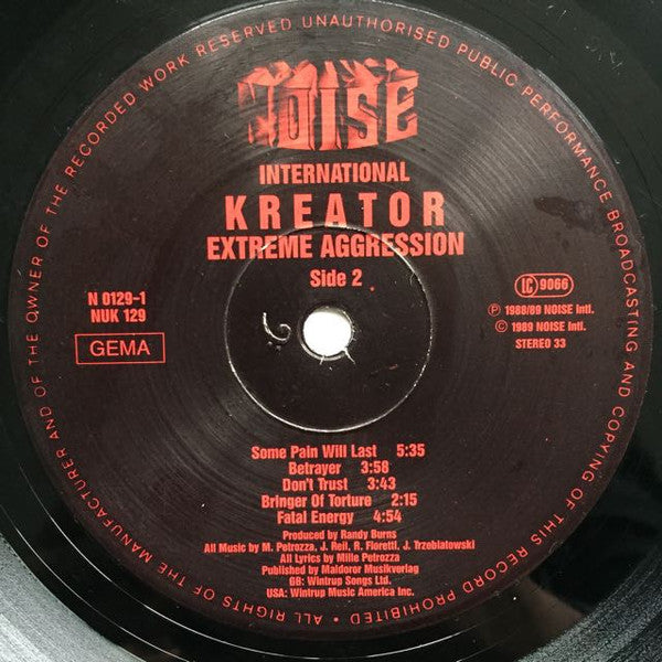 Kreator : Extreme Aggression (LP, Album)