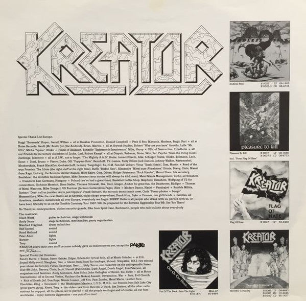 Kreator : Extreme Aggression (LP, Album)